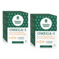 Omega-3 plius Resveratrolis Kofermentas Q10 AKCIJA pigiau.